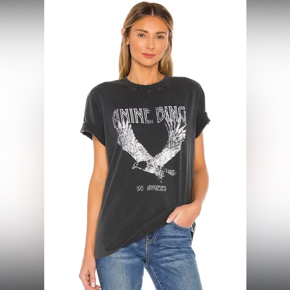 Anine Bing Tops - Anine bing Lili eagle t shirt